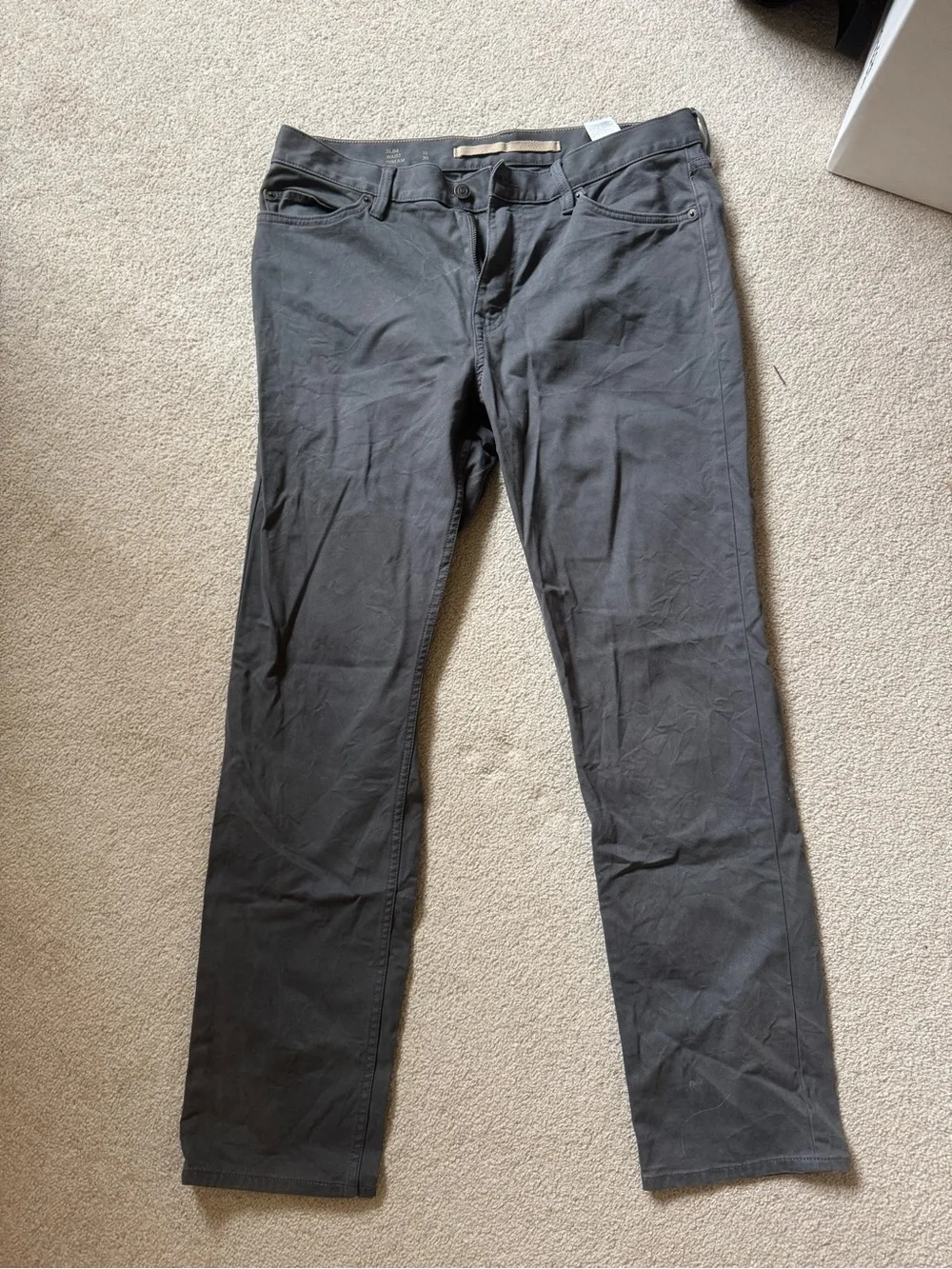 Men’s Straight Leg Jeans - Charcoal